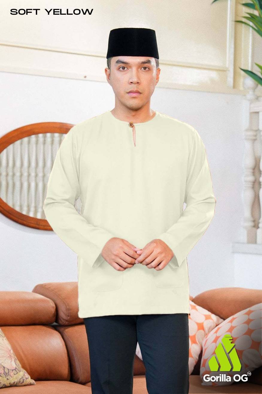 Soft Yellow Lengan Panjang Soft Yellow for Men: Lengan Panjang - Image 1